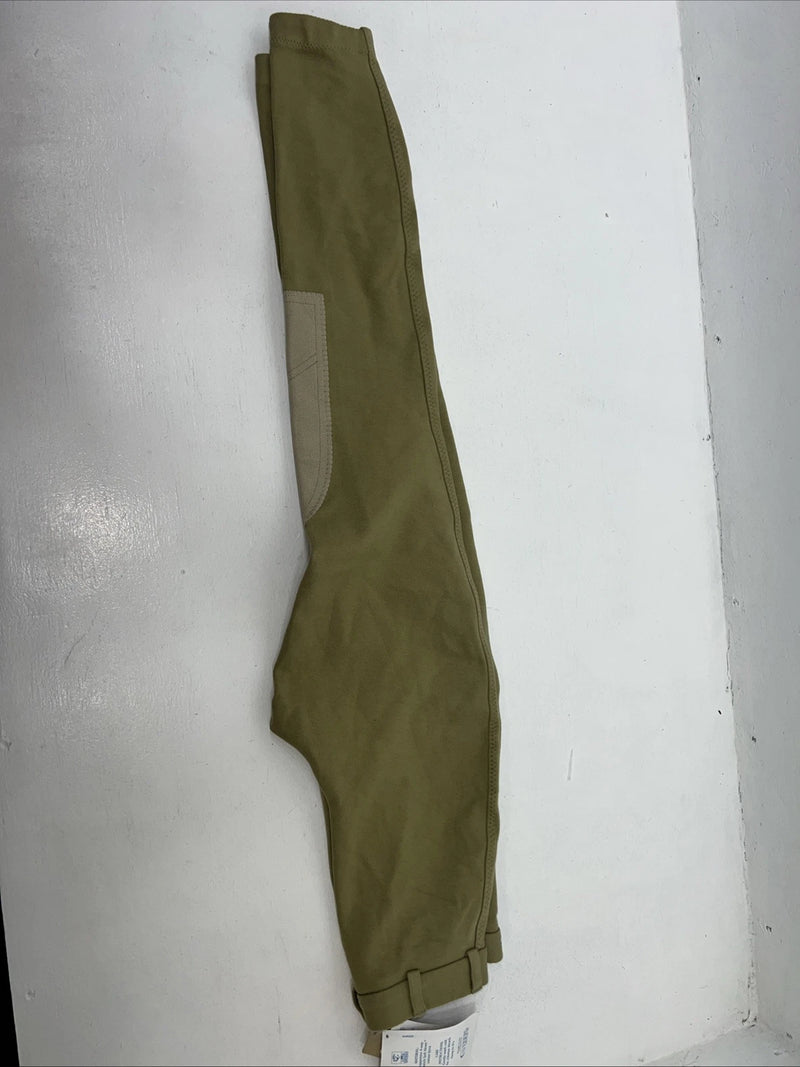 New Women’s Green Cotton Naturals English Riding Breeches. 26 L 83559 D-76