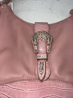 New Double S Pink Purse With Braided Strap #N 7450030 EE-3