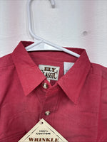 New Kids ELY Classic Pink Long Sleeve Button Up Medium DD-78