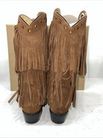 New Women’s Brown Fringe Smoky Mountain Cowboy Boots. 6566 M 6.5 6 1/2. 19-142