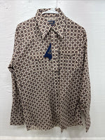 New Men’s Panhandle Slim Multicolor Design Long Sleeve Pearl Snap 16 Large CC-56