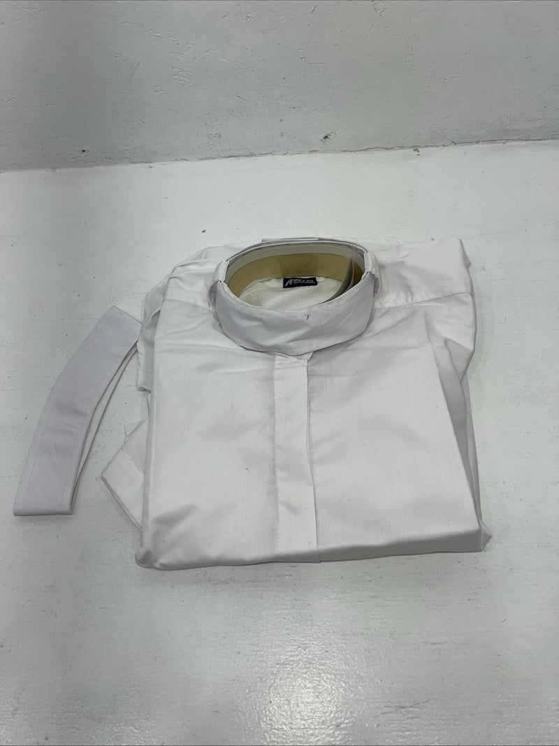 New Women’s White ABETTA Short Sleeve Riding Shirt. 941138 38 D-40
