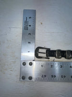 New Black Genuine Leather Weaved 36” Belt #110 Z-109