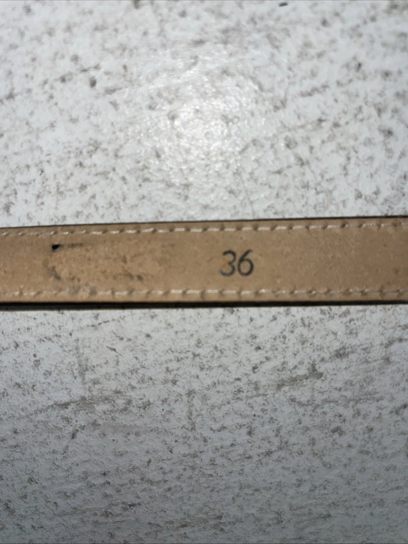 New Cream Genuine Leather Fish Scale 35” Belt Z-34