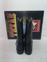 New Men’s Black Texas Brand Cowboy Boots. 4400 7.5 7 1/2 M. 1-50