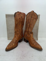 New Men’s Brown Texas Brand Cowboy Boots. M 134 9 D. 3-34