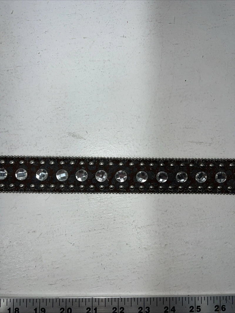 New Brown Blazin Roxx Genuine Leather Bling Belt Large #N3510002 W-14