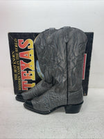 New Men’s Gray Texas Brand Cowboy Boots. 1082 7.5 7 1/2 D. 1-77