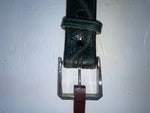 New Green Genuine Leather Nocona Stitched 40” Belt #1555/90/999 JJ-64