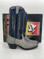 New Women’s Grey Texas Brand Cowboy Boots. 5502 8.5 8 1/2 M. 15-13
