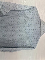 New Men’s Dickson Jenkins Blue Floral Short Sleeve Pearl Snap 14.5 Small V-62