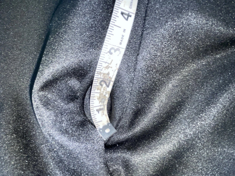 New Vintage Black Circle S Polyester Pants #CP4793 OO-99