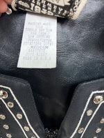 New Women’s 1849 RanchWear Black Rhinestone Vest Zip Up Size Medium YY-36