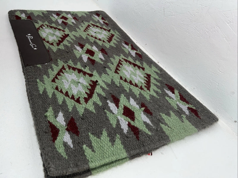 New Professionals Choice Green Gray Red Navajo Saddle Pad Blanket Pad-28