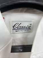 New Classix White Long Sleeve Button Up English Shirt 15-15.5 Medium AA-23