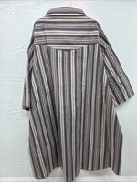 New Men’s ELY Cattleman Multicolor Stripe Short Sleeve Pearl Snap 3XL M-82