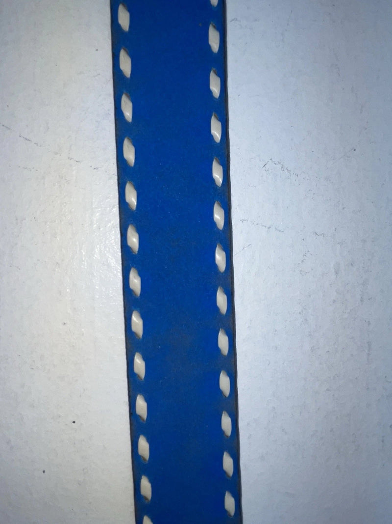 New Blue Genuine Leather Weaved 32” Belt #7030 Z-46