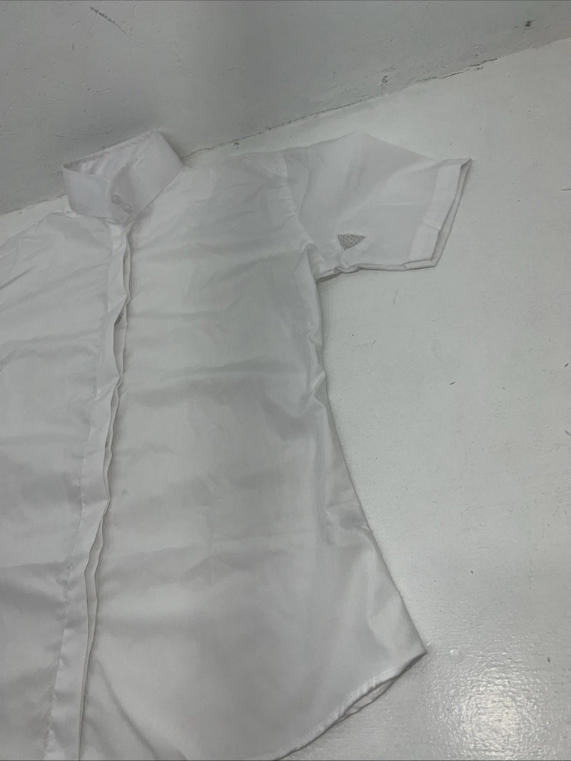 New Women’s White Tough 1 Comfort Riders Short Sleeve English Shirt. 36 G-36