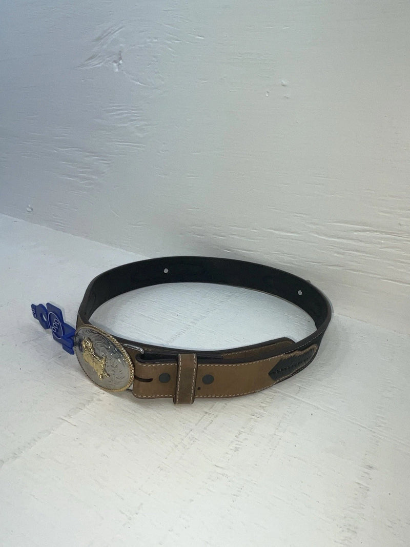 New Black Genuine Leather 3D Weaved And Silver Pendent 28” Belt #1430 JJ-110