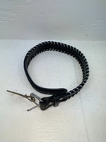 New Black Genuine Leather Tex Tan Weaved 24” Belt #76326
