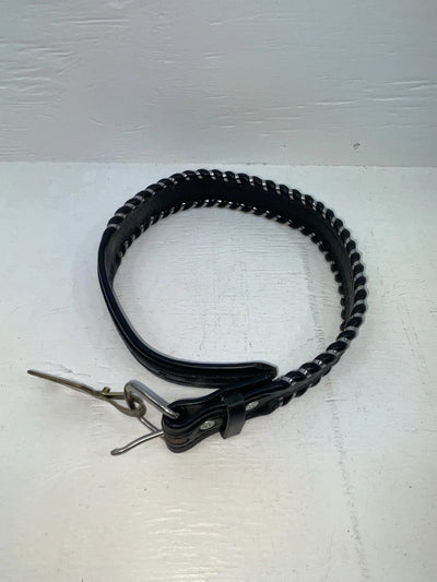 New Black Genuine Leather Tex Tan Weaved 24” Belt #76326