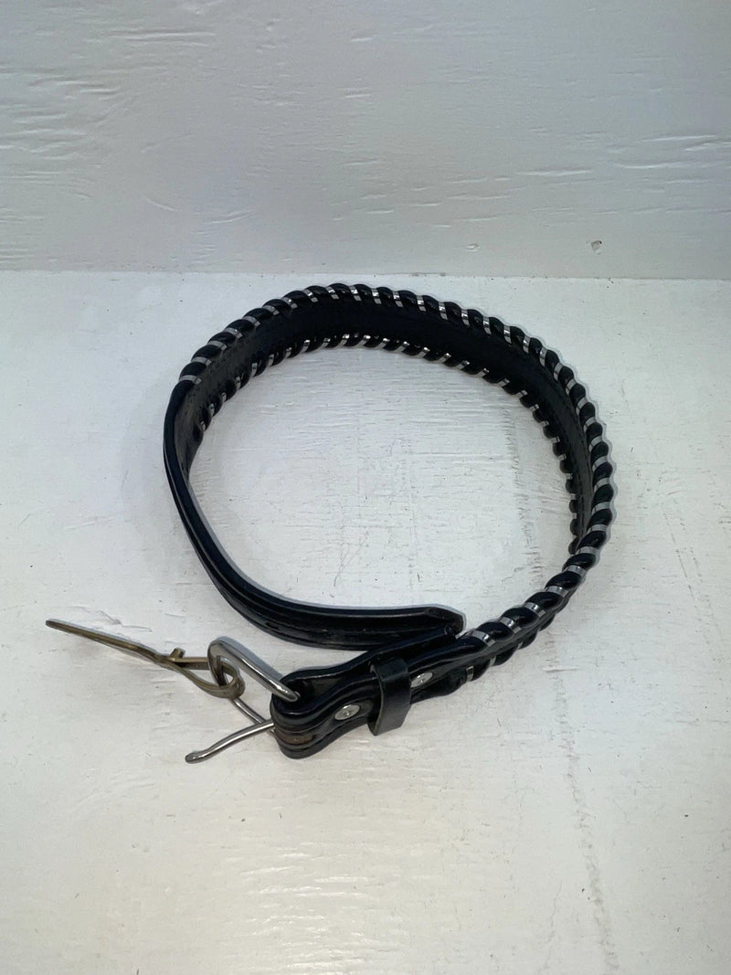New Black Genuine Leather Tex Tan Weaved 24” Belt #76326