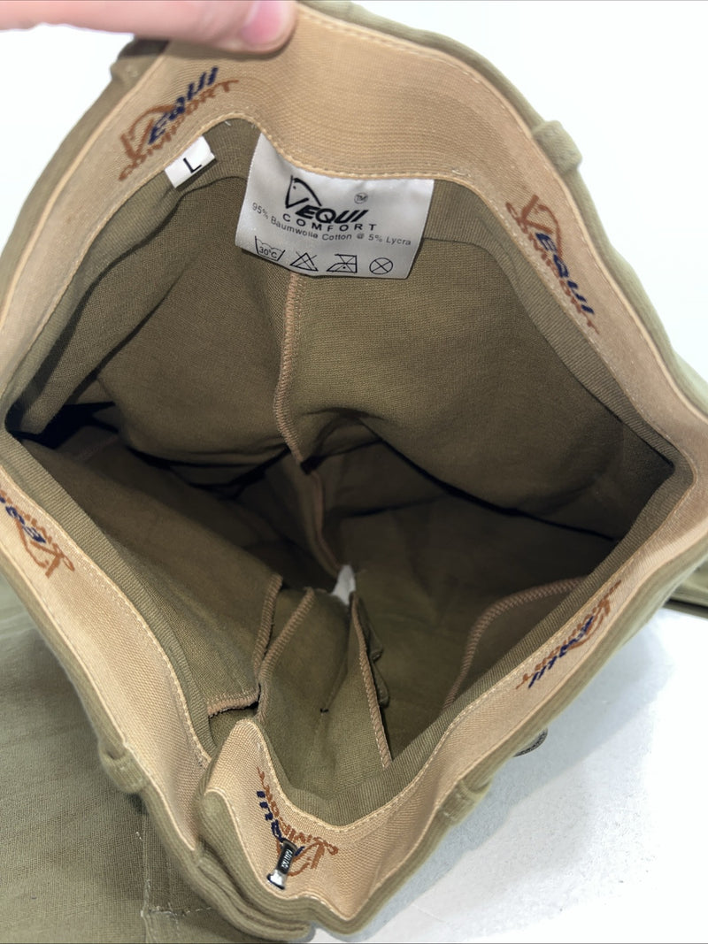 New Women’s Green Vequi Comfort English Riding Breeches. Large D-57