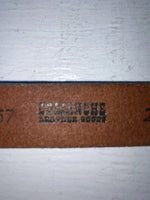 New Gray Genuine Leather Comanche Tooled 20” Belt #10357 NN-65