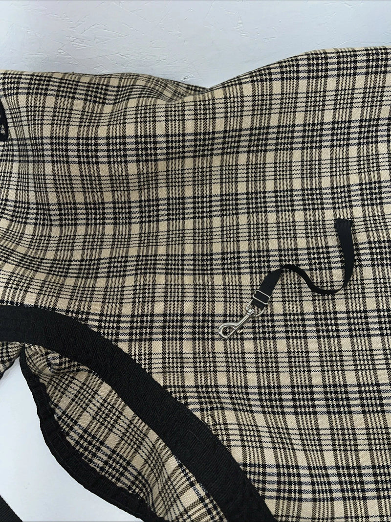 New Brown Plaid Turnout Horse Neck Hood PP-22