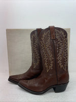 New Men’s Brown Texas Brand Cowboy Boots. 5211 7.5 7 1/2 D. 1-91