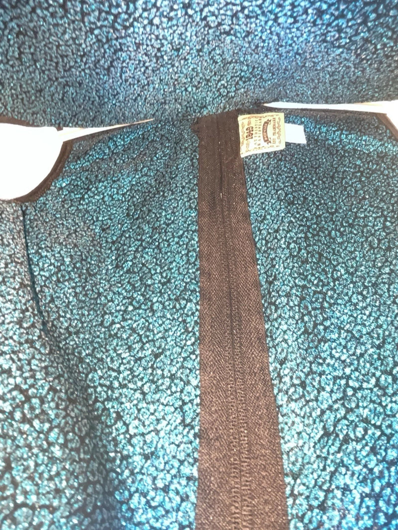 New Women’s Blue 1849 Authentic Ranchwear Cut Off Zip Up Vest XS #77872 3B-71