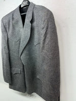 New Men’s Circle S Gray Suit Jacket 56L #24244 CC-604