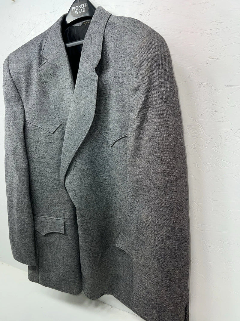 New Men’s Circle S Gray Suit Jacket 56L #24244 CC-604
