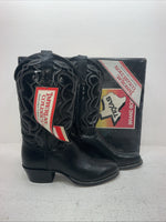 New Men’s Black Texas Brand Cowboy Boots. M 610 8 D. 4-74