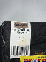 New Boys Black Wrangler Pro Rodeo Cowboy Cut Denim Jeans. 10/25 Regular C-24