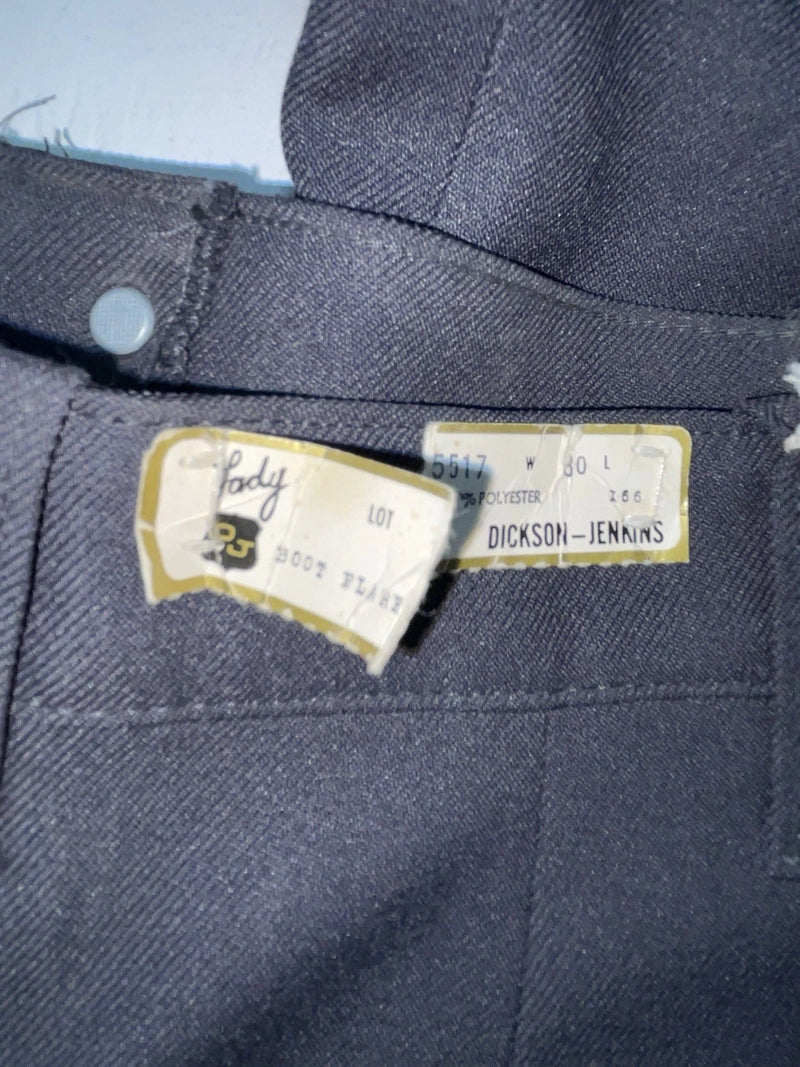 New Vintage Blue Dickson Jenkins Polyester Pants #5517 OO-90