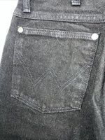 New Men’s Black Wrangler Cowboy Cut Denim Jeans. 11x36 J-5