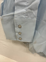 New Men’s Champion Western Blue Floral Long Sleeve Pearl Snap 16 X 34 Large