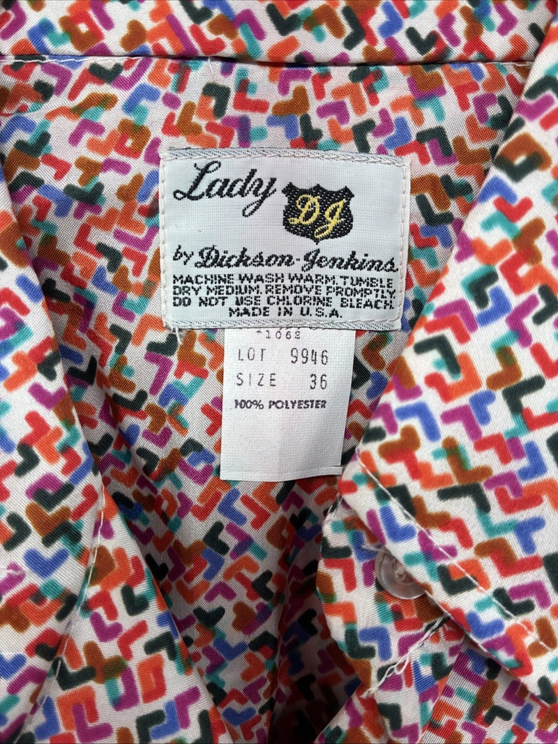 New Women’s Dickson Jenkins Multicolor Long Sleeve Pearl Snap Size 36 LL-73