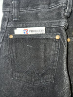 New Boys Black Wrangler Pro Rodeo Cowboy Cut Jeans. 9/22 1/2 B-17