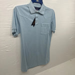New Men’s Panhandle Blue short sleeve polo Small B-63