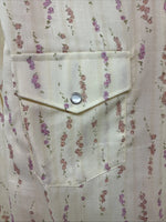 New Women’s White Horse Yellow Floral Long Sleeve Floral Small DD-96