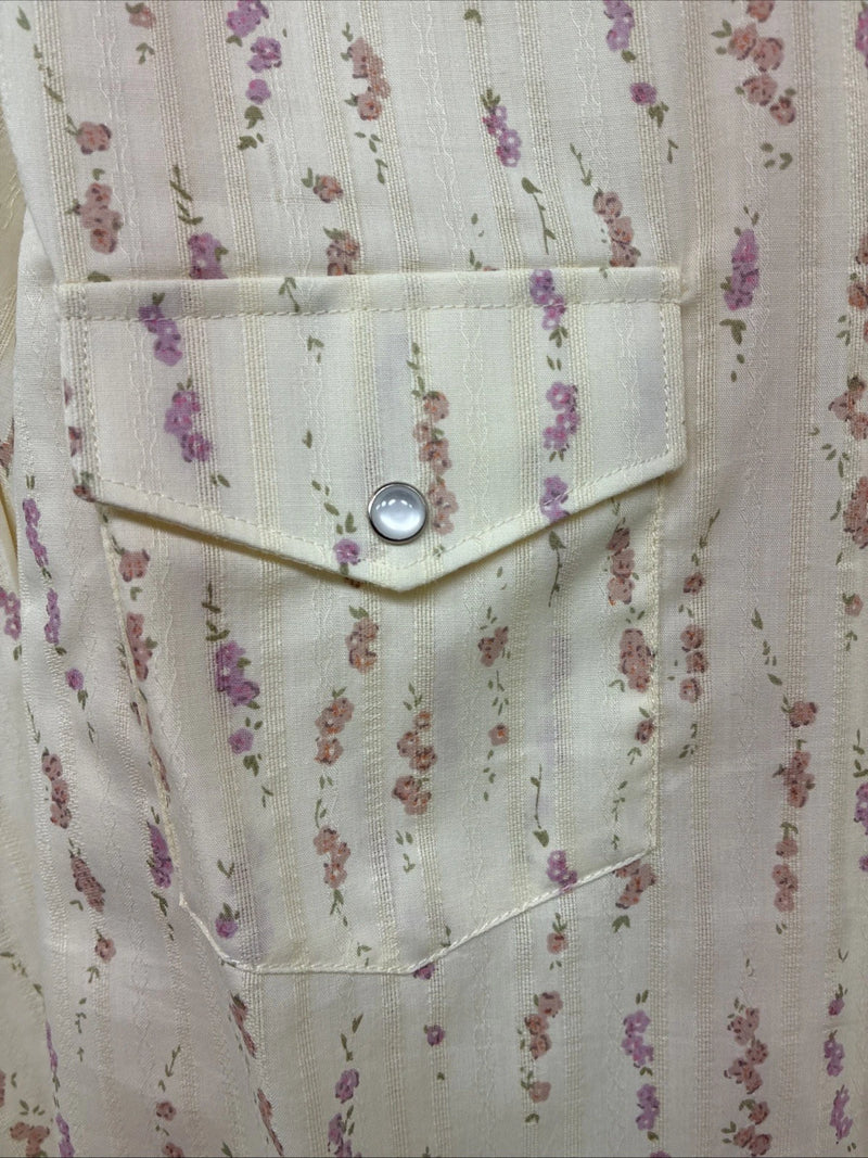 New Women’s White Horse Yellow Floral Long Sleeve Floral Small DD-96