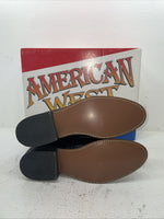 New Men’s Black Lace Up American West Cowboy Boots. 6991 10 E W. 7-103