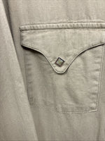 New Men’s White Horse Siege Color Long Sleeve Pearl Snap 2XL H-52