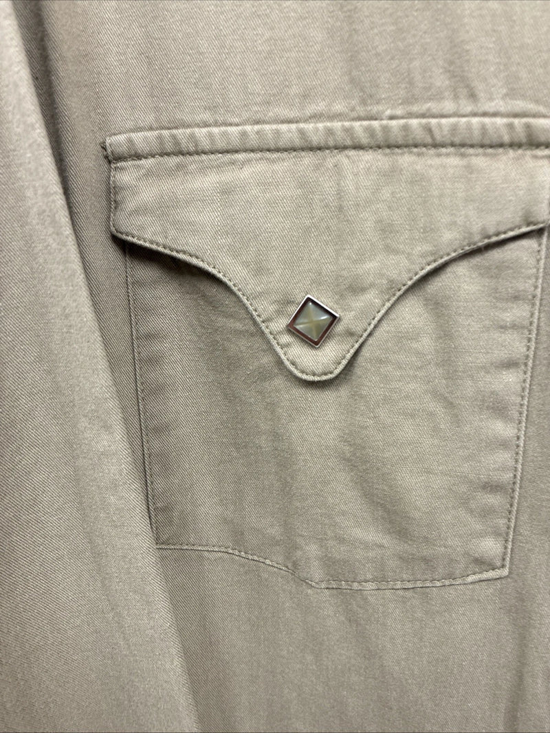 New Men’s White Horse Siege Color Long Sleeve Pearl Snap 2XL H-52