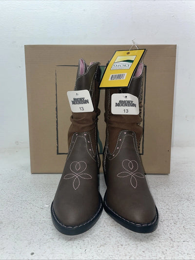 New Kids Brown Smoky Mountain Cowboy Boots. 1122 C 13. 23-29