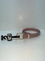New Pink Genuine Leather Nocona Silver Bling 36” Belt #N1344999 Z-38
