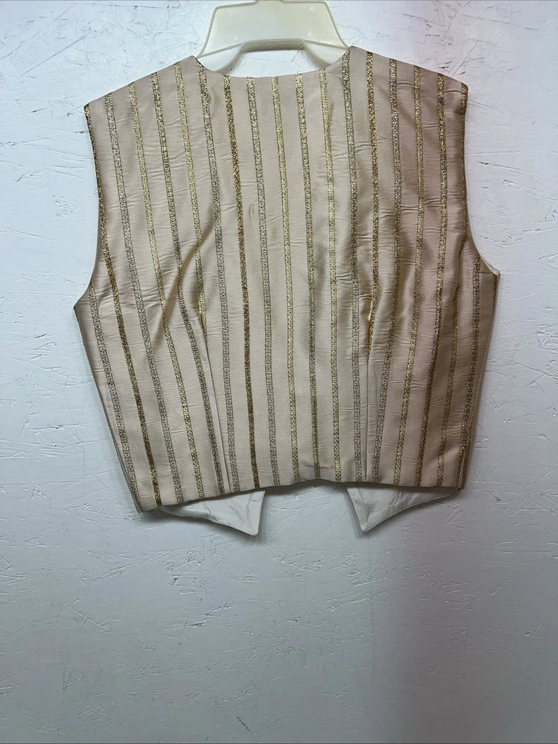 New Women’s Congress Classics Gold Western Show Vest Large E-602