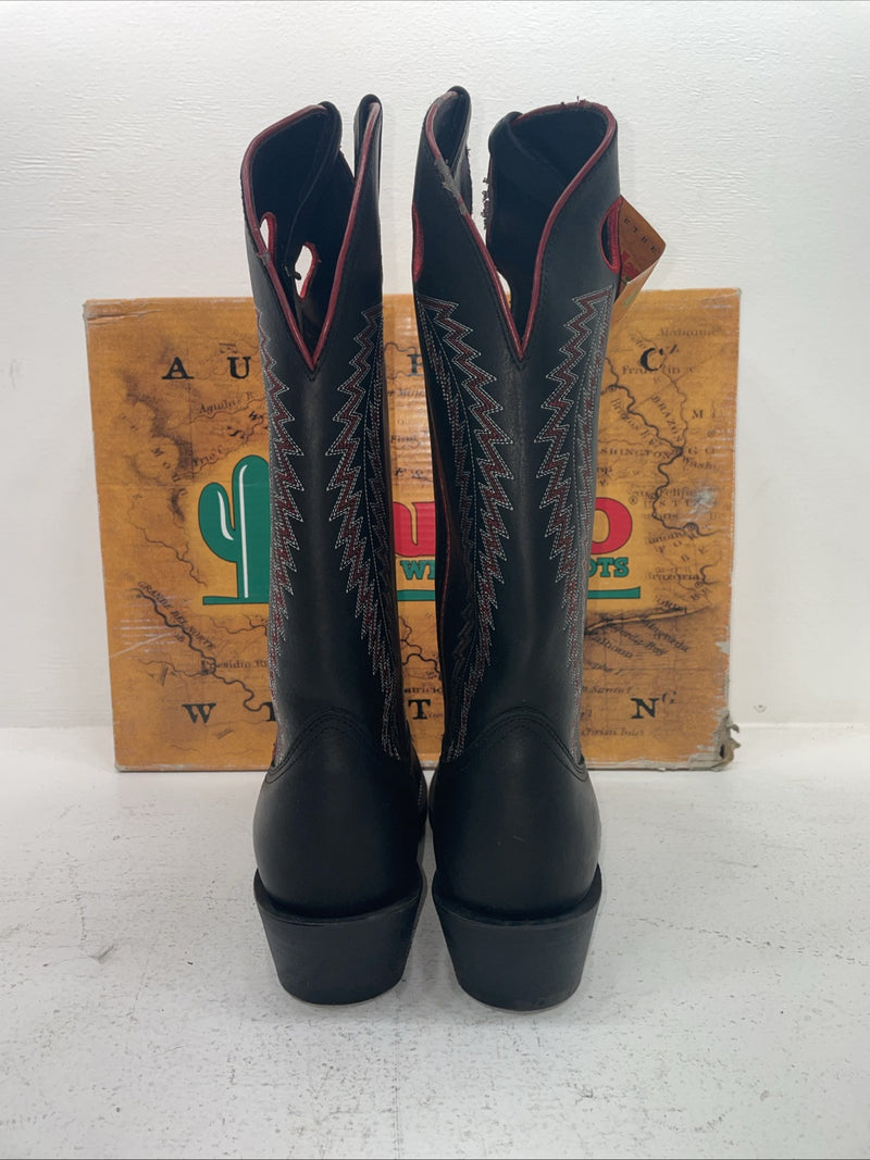 New Men’s Black Laredo Cowboy Boots. 62010 10 E W. 6-85
